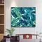 Tropical Leaves Oil Paint By Numbers Kit DIY Handpainted on Canvas Wall Art