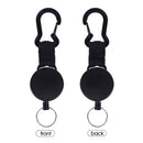 Keychain EDC Tool Badge Reel Clip Key Hanging Anti-lost Keychain Elastic Buckle