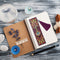 DIY Peafowl Special Shaped Diamond Painting Leather Bookmark with Tassel