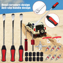 24pcs/set Car Tire Levers Red Rim Protectors Valve Cores Tools Caps Kit Newly