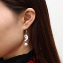 Studs Asymmetry Stud Earrings Gossip Tai Chi Earrings Yin Yang Dangle Earrings
