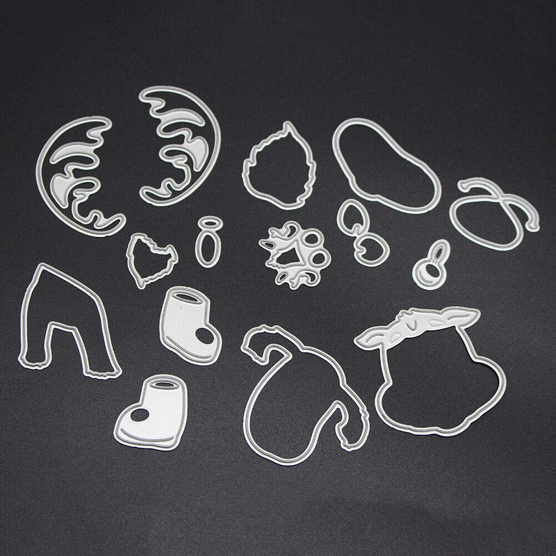 Snowvirtuos Cute Christmas Deer Cutting The Stencil DIY Scrapbooking A