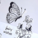 Alphabet Craft Transparent Stamp Flower Christmas Tree Silicone Rubber