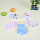 5Pair Soft Cotton Baby Gloves Four Seasons Gloves Newborn Safety Gloves Newly