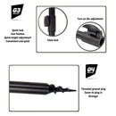 Carp Fishing Telescopic Aluminum Bankstick for Buzz Bar Bite Alarm Rod Rest