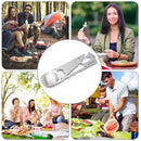 Outdoor EDC Portable Cutlery Fork Spoon Bottle Opener Camping Picnic Tool Newly