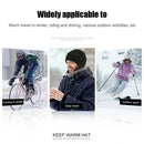 Winter Warm Cycling Fleece Ear Protection Cap Liner Skiing Beanie (Black)