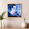 5D DIY Wolf Flowers Full Round Drill Diamond Painting Drawing Art Mosaic Craft