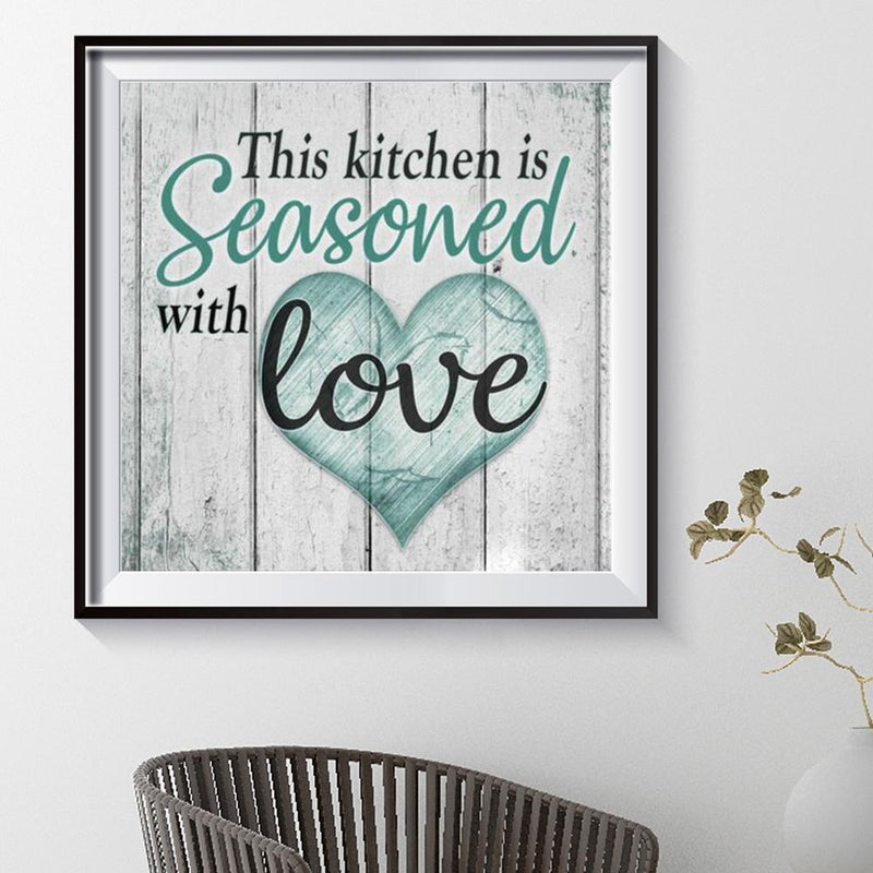 5D DIY Full Drill Diamond Painting Letter Cross Stitch Craft Kits Home Wall Arts