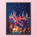 Full Cross Stitch Kits Explore Castle 14CT Counted DIY Cotton Needlework