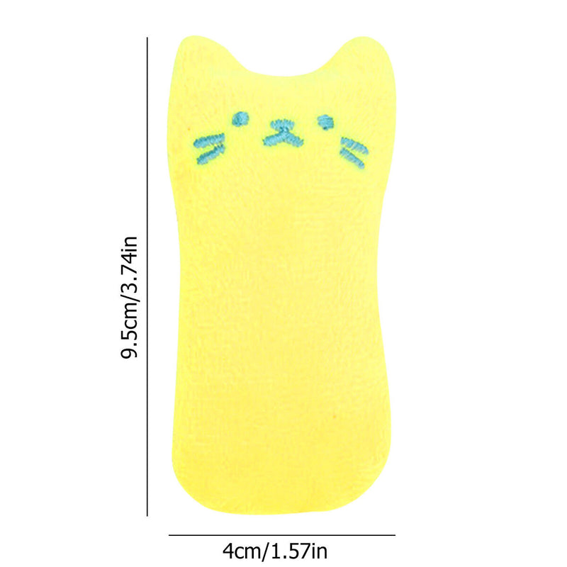 Cat Catnip Toys - Pet Supplies Kitten Plush Chew Toys for Cats (Yellow)