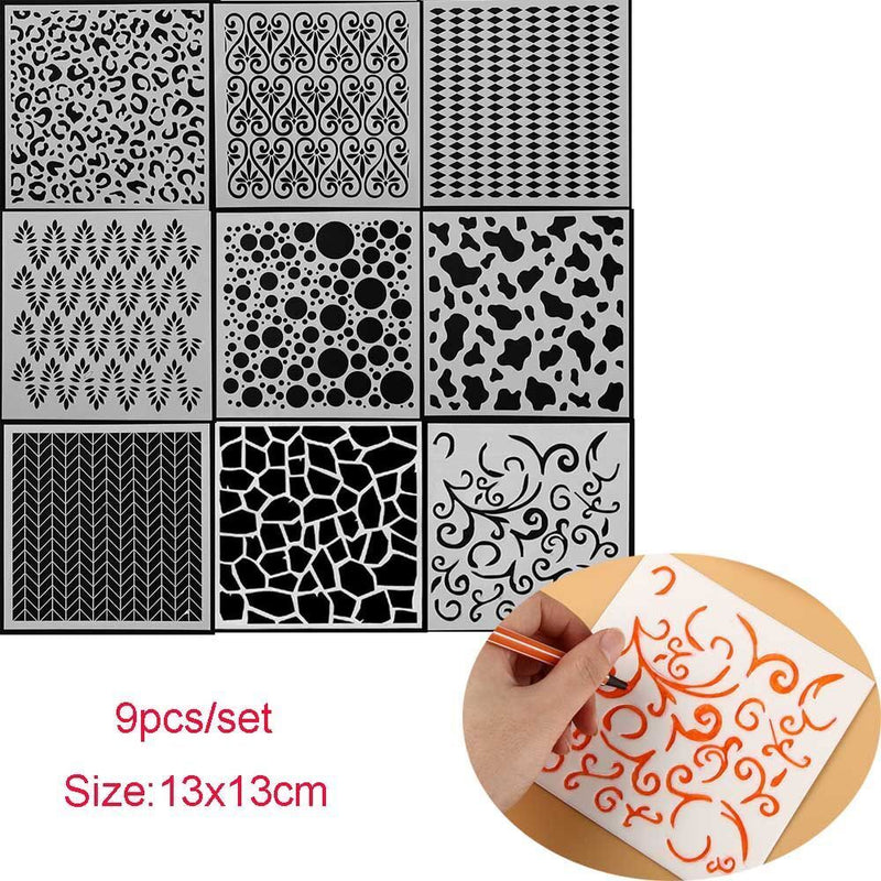 Embossing Layering Stencils Scrapbooking Painting template Geometric patterns