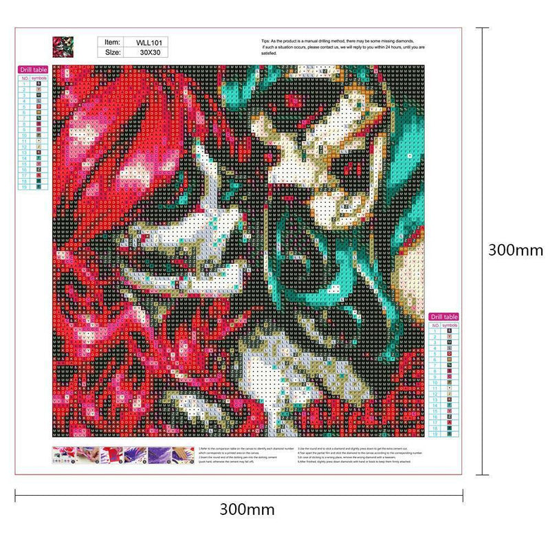 5D DIY Cross Stitch Set, Diamond Painting, Strange Face, Cross Stitch Set