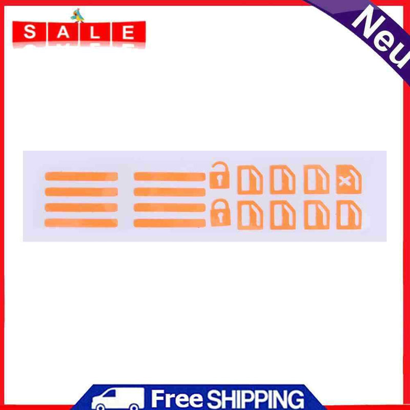 Luminous Car Door Window Lift Button Stickers Decals Car Styling (Orange)