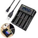 4 Slots Ni-MH Li-ion Battery Charging Slot Battery Charger Smart Charger