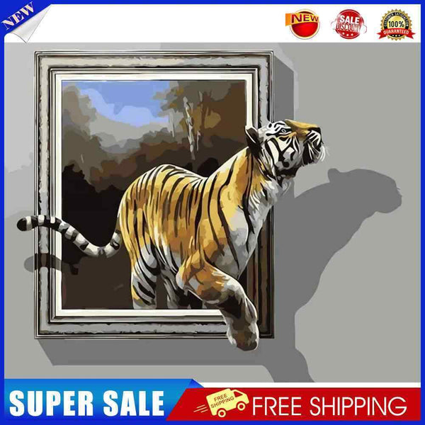 #A Tiger Oil Paint By Numbers Kit DIY Acrylic Painting on Canvas Drawing Pictu