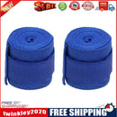 2Pair 2.5m Sports Cotton Kick Boxing Bandage Sanda Wrist Hand Gloves (Blue)