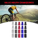 20pcs Valve Adapter with Cap Convert Presta to Schrader Valve Bike Gas Tube Tool