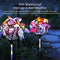 2pcs LED Luminous Butterfly Ball Solar Light Outdoor Garden Lawn Stakes Lamps