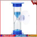 2min Hourglasses Kid Teeth Brushing Timer w/Suction Cup Home Decor (Blue)