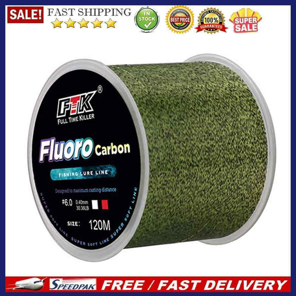 120m Speckle Nylon Fishing Line Wear Resistant Durable Multicolor Fishing Lur