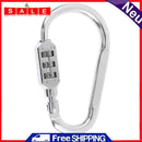 Bags Luggage Carabiner Padlock 3 Dial Digit Combination Code Password Locks