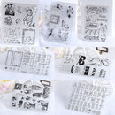 Scrapbooking Alphabet Transparent Stamp Flower Silicone Rubber Christmas Tree