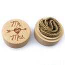 Rustic Wedding Wood Ring Box Holder Jewelry Customized Bearer Box (JM01520)