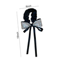 Elegant Diamond Headband Hair Jewelry Bow Ribbon Hair Rope Scrunchies