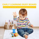 Busy Activity Cube Wooden Toddler Toys for Learning Life Skills (Bear)
