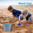 Silicone Beach Toys Digging Sand Tools Container Toys Storage Bucket (A)