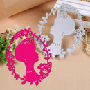 Metal DIY Wreath Woman Cutting Dies Stencils Scrapbook Card Making Craft