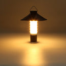 Portable Hanging Flashlight + PU Lampshade Cover Camping Tent Night Lamps