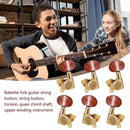 6pcs Guitar Tuning Pegs Enclosed Locking Closed Knob Machine Heads Tuners