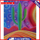 Diamond 5D Sunset Cactus Full Special Drill Rhinestone Picture