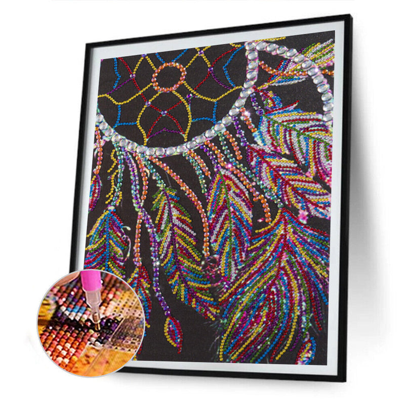 5D Diamond Painting Kit DIY Beaded Dreamcatcher Partial Special Shape Drill Arts