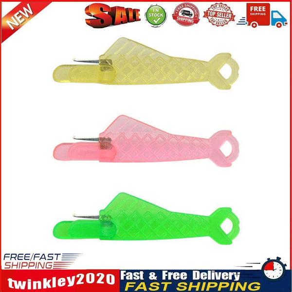 3pcs Fish Auto Needle Threader Quick Needle Inserter (Green+Pink+Yellow) Newly