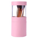 Visible Makeup Brush Holder Travel Cosmetic Pens Storage Organizer (Pink) Newly