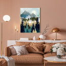 Full Embroidery 3 Strands 11CT Mountain Forest Stamped DIY Cross Stitch Decor