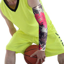 Printing Ice Silk Arm Sleeves Seamless Sun UV Protection Arm Covers for Summer