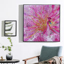 5D DIY Special Shaped Diamond Painting Pink Peafowl Cross Stitch Embroidery