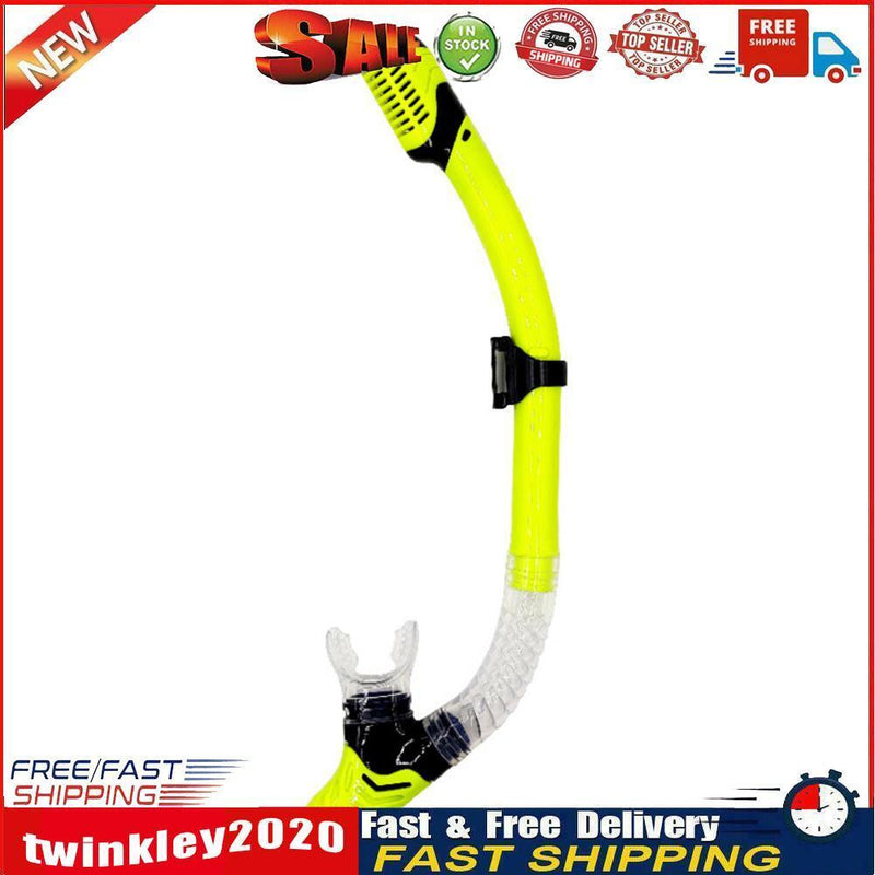 Diving Snorkel Full Dry Underwater Breathing Tube Snorkeling Gear (Yellow) Newly