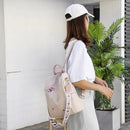 Women Backpack Flower Embroidery Shoulder School Bags Anti-theft Travel Bagpack