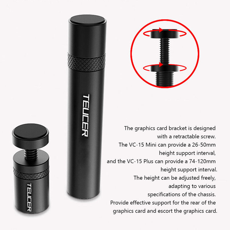 TEUCER VC-15Plus Telescopic Card Holder Graphics Card Brace Jack (74-120mm)
