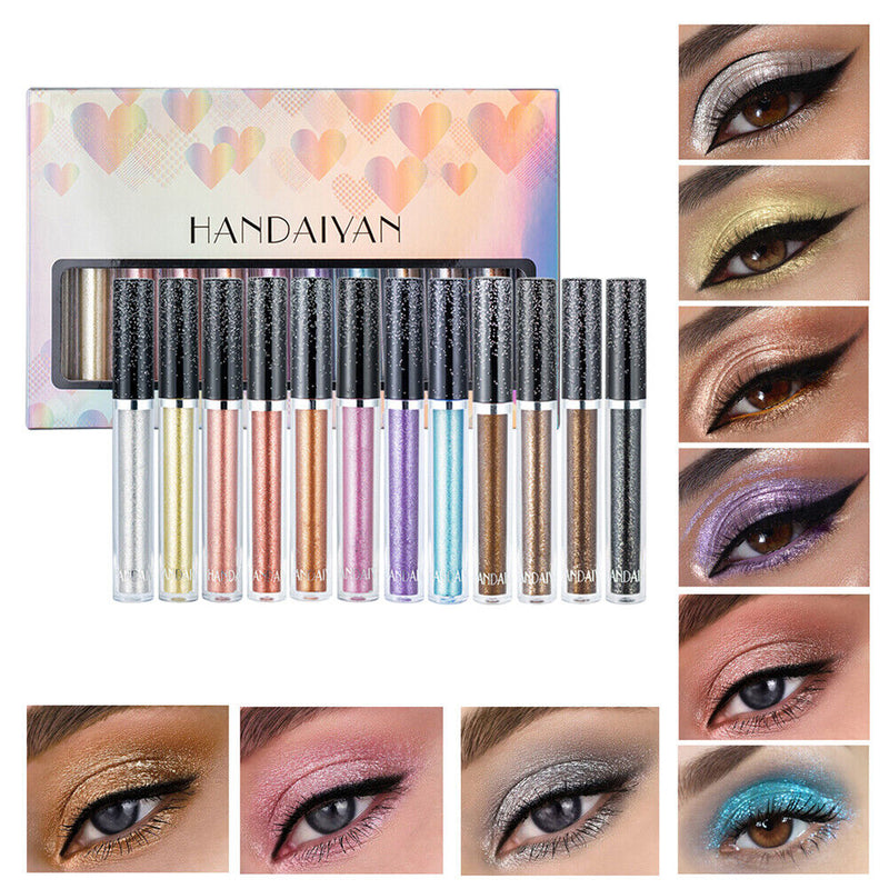 12pcs Long Lasting Eye Cosmetic Waterproof Eyeshadow Pencil Makeup for Parties