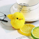 Real Mink Fur Ball Chick Duck Charm Phone Purse Pendant Chain V9T9 Key 5cm E5P4