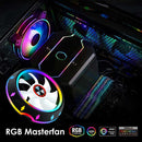 PC Computer Case Fan RGB LED Quiet 100mm Air CPU Cooler for Intel AMD Newly