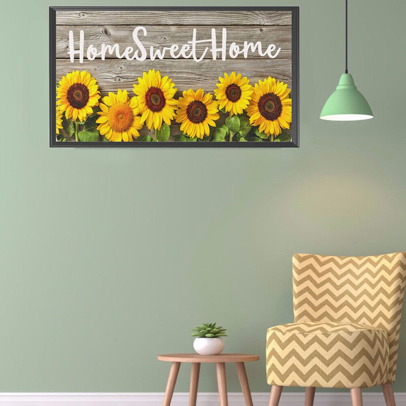 Sweet Home Oil Paint By Numbers Kits Canvas DIY Hand Painted Wall Picture