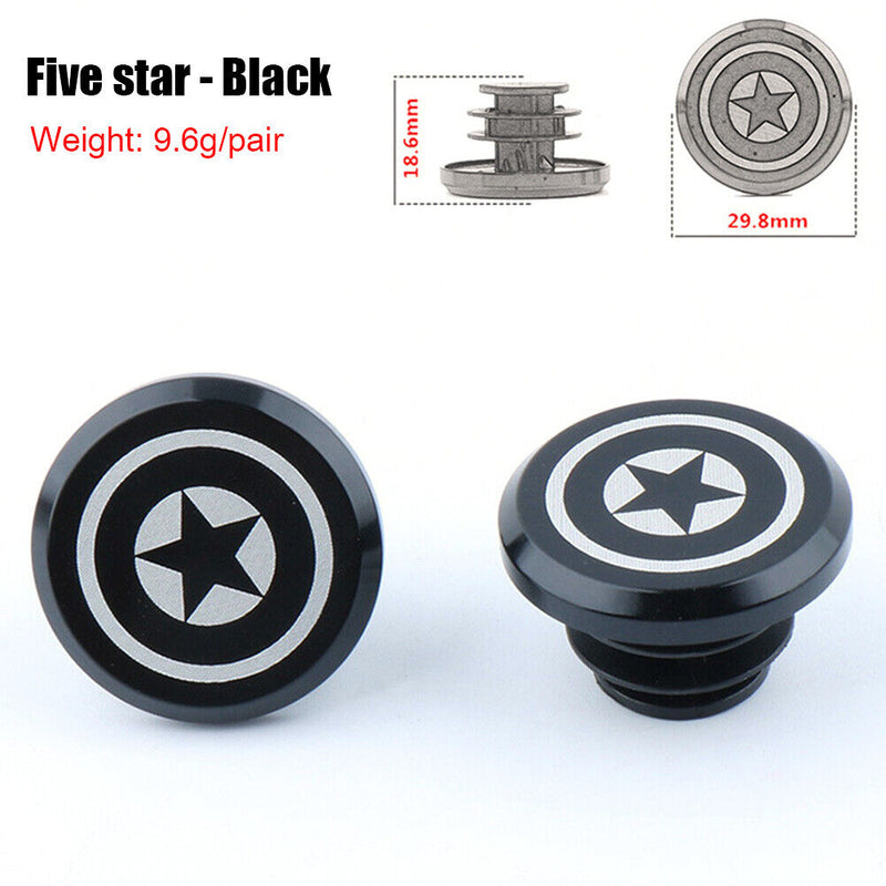 Aluminum Mountain Road Folding Bike Handlebar End Caps Plugs Cycling Parts 1P