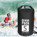 Waterproof Dry Bag Pack Sack Swimming Kayaking River Trekking (5L Black) Newly